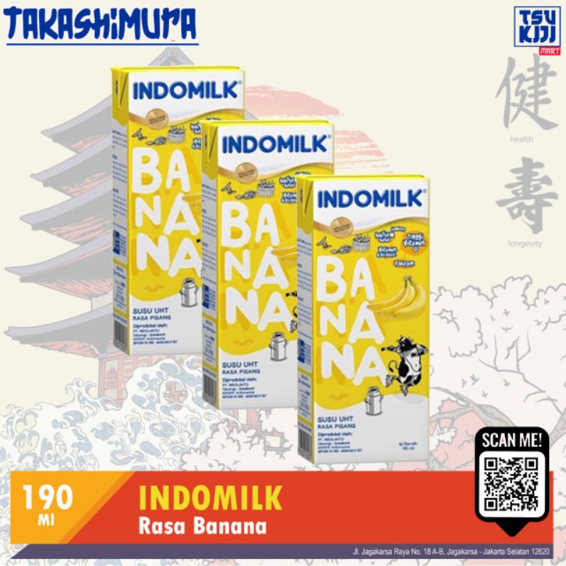 

indomilk uht banana 190ml