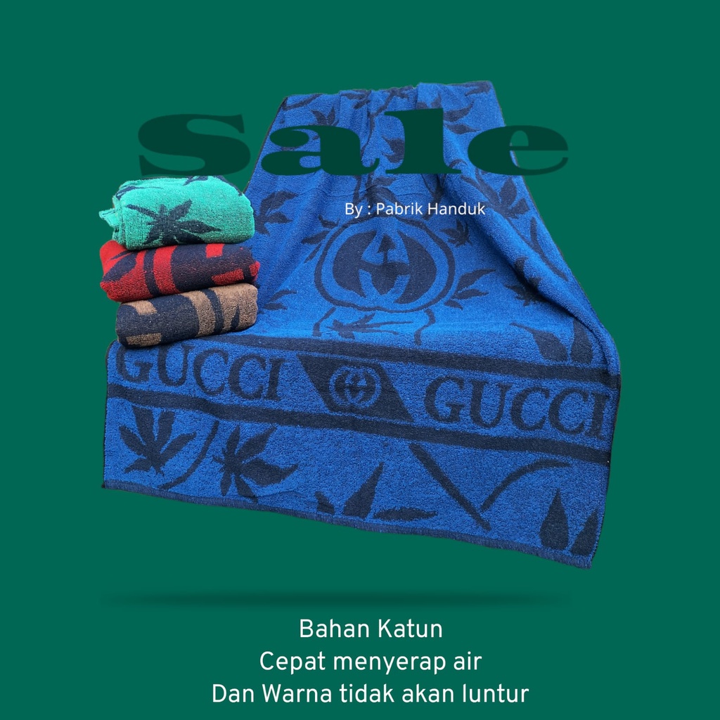 Handuk Gucci Jumbo 80x150 - Handuk Mandi Dewasa - Handuk Tebal - Handuk Murah - Handuk Gucci Sakura