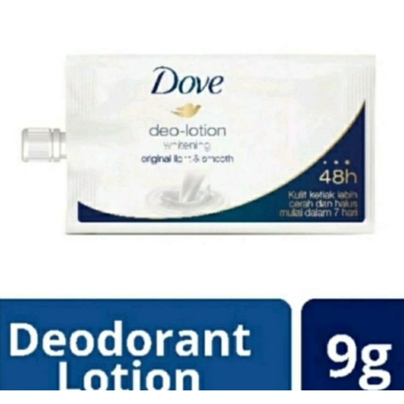 dove deo lotion whitening original light & smooth sachet deodorant