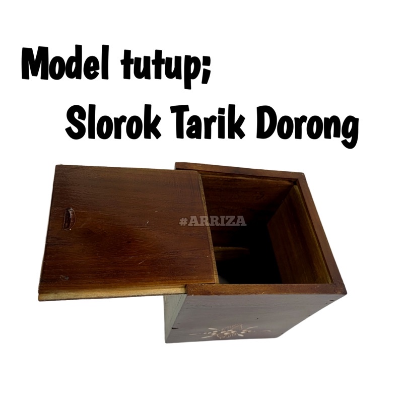 TEMPAT TISU / TISSUE BOX / KOTAK TISU / TEMPAT TISSU GULUNG DARI KAYU JATI ASLI