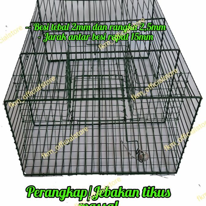 Perangkap/kandang/jebakan tikus jumbo kawat tebal