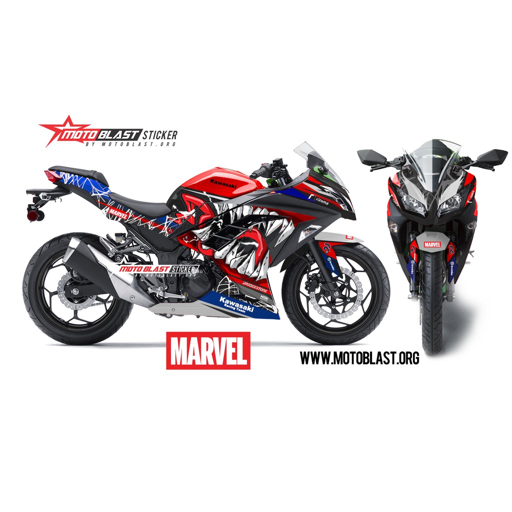 Decal stiker Kawasaki Ninja 250R Fi Venom