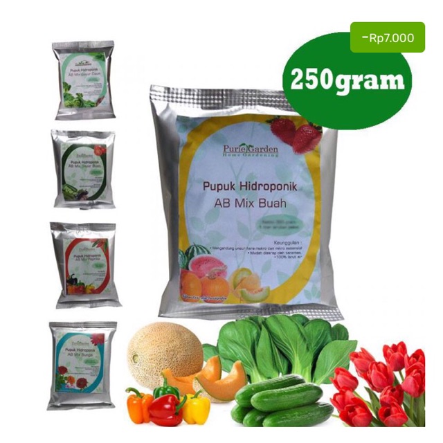 Hidroponik Nutrisi - AB Mix Tanaman Buah 250 gr