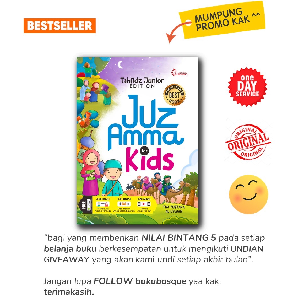 Buku Agama Juz Amma For Kids Pustaka Al Uswah Indonesia