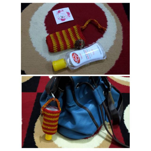 Hand Sanitizer holder rajut