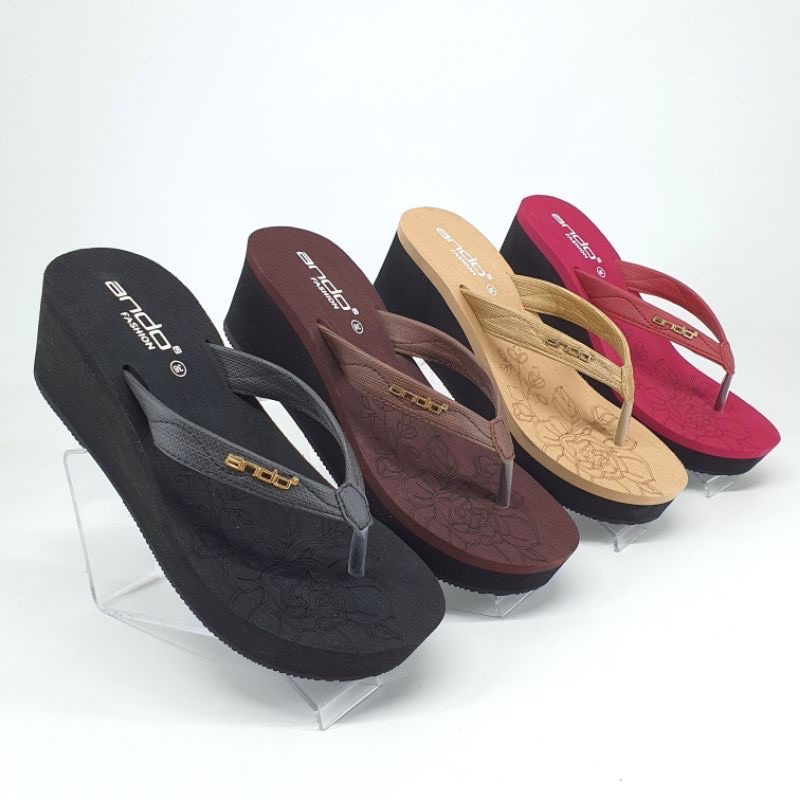 ANDO SENORITA (36-40) - Sandal Jepit Wedges Wanita