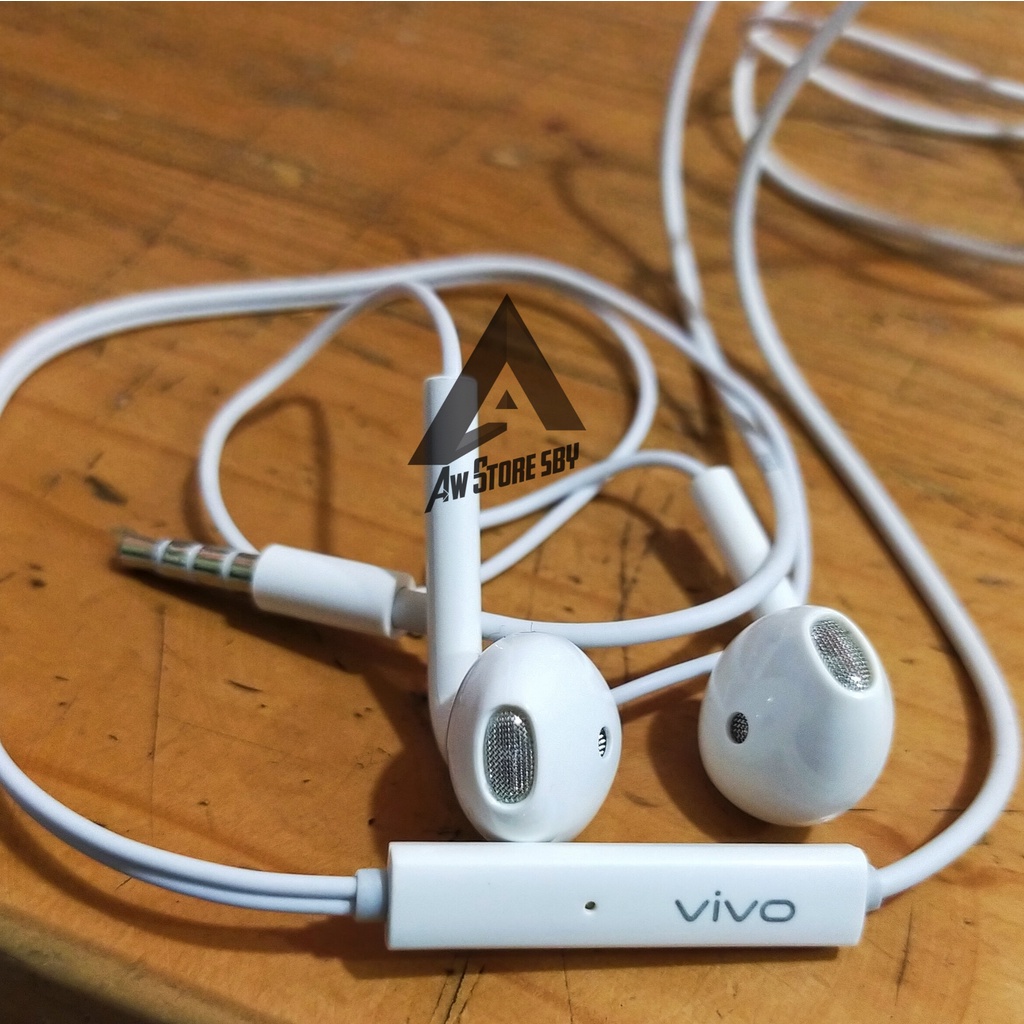 ORIGINAL HEADSET VIVO Hi-Res BASS STEREO EARPHONE VIVO Y51A Y53S Y12S Y20 Y30 Y50 Z1 PRO Y19