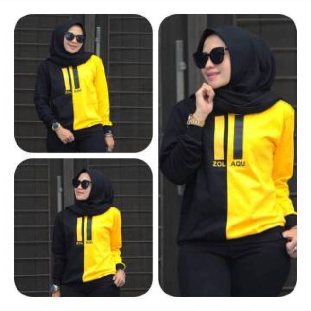 Kaos zolaqu 100% original kuning hitam