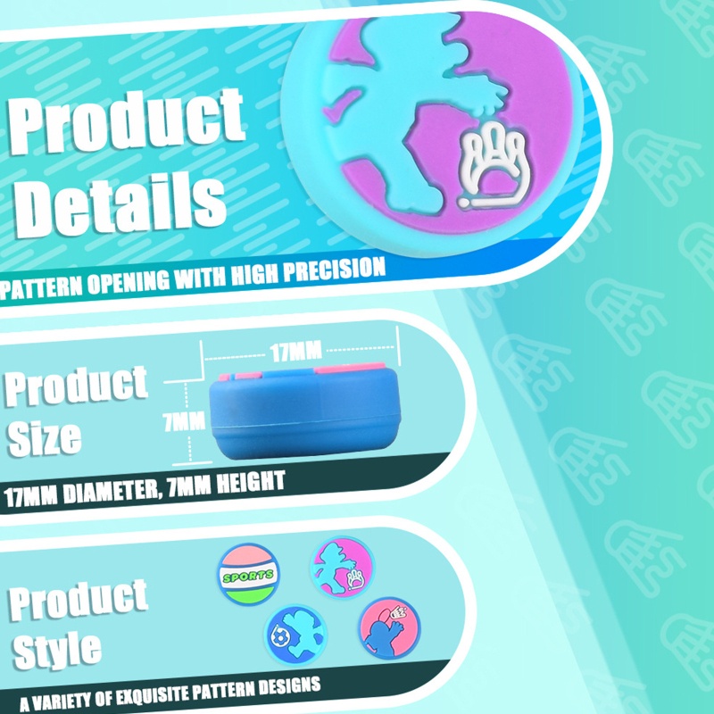 Btsg 4Pcs Cute Cartoon Thumb Grips Joystick Cap Rocker Caps Non-slip Untuk Switch