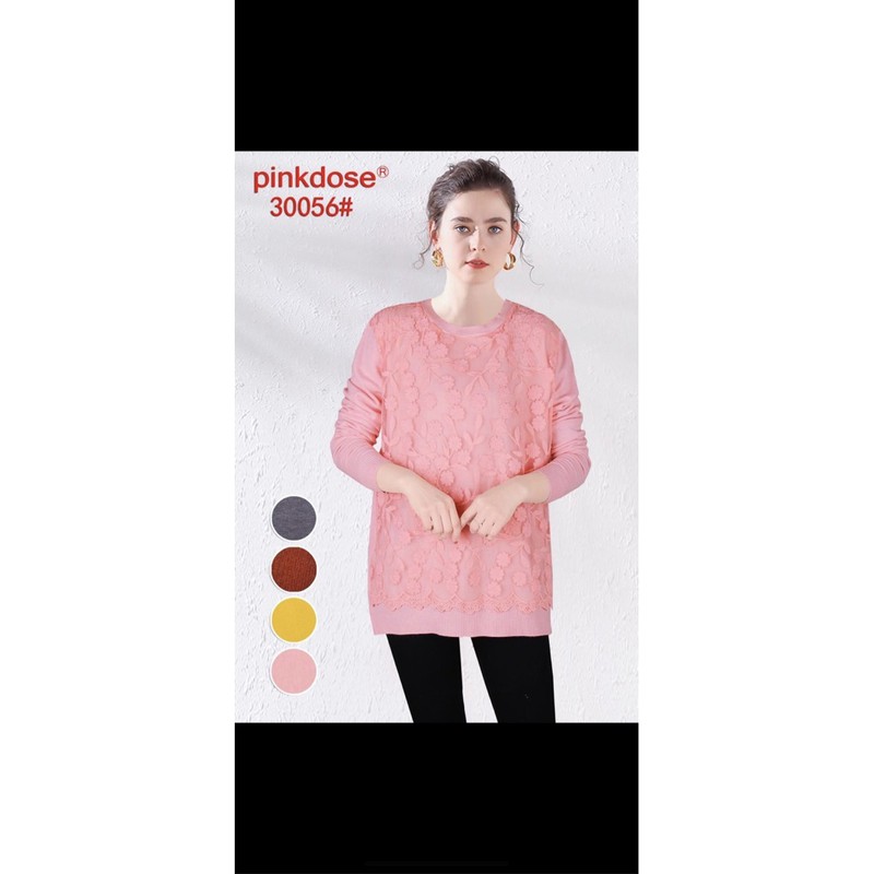 Atasan Rajut Import Brukat Jumbo