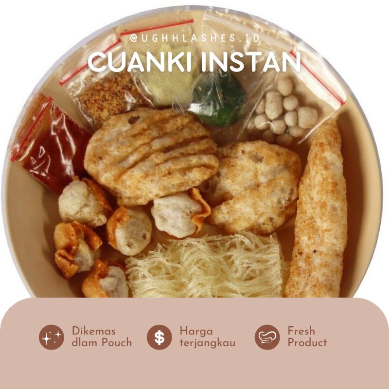 BASO ACI KUAH CUANKI SEBLAK TEKWAN INSTAN PEDAS GURIH