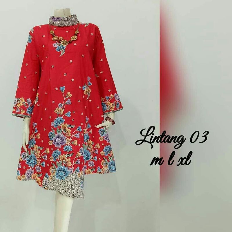 TUNIK BATIK//ATASAN BATIK WANITA JUMBO XL -XXXL