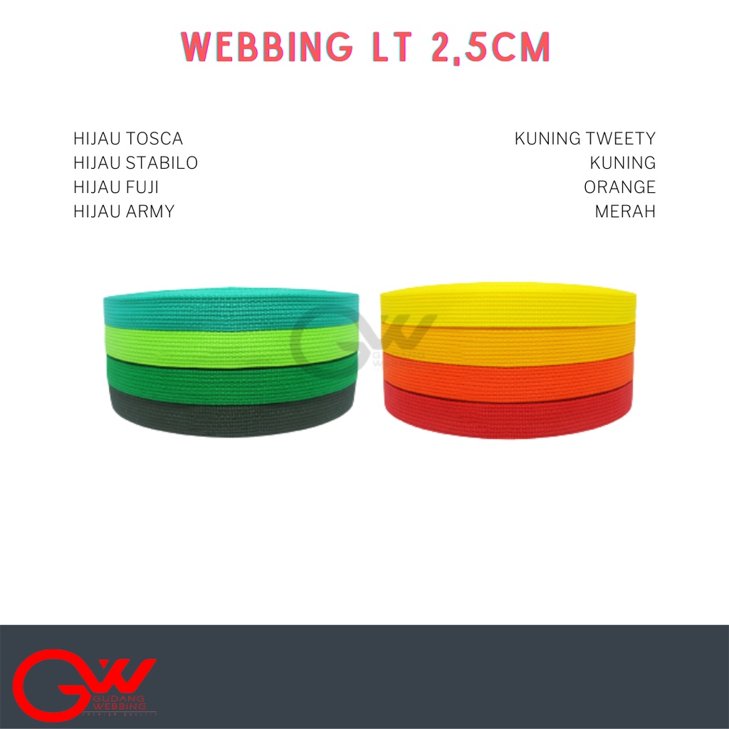 Tali Webbing - AA LT 2,5 warna