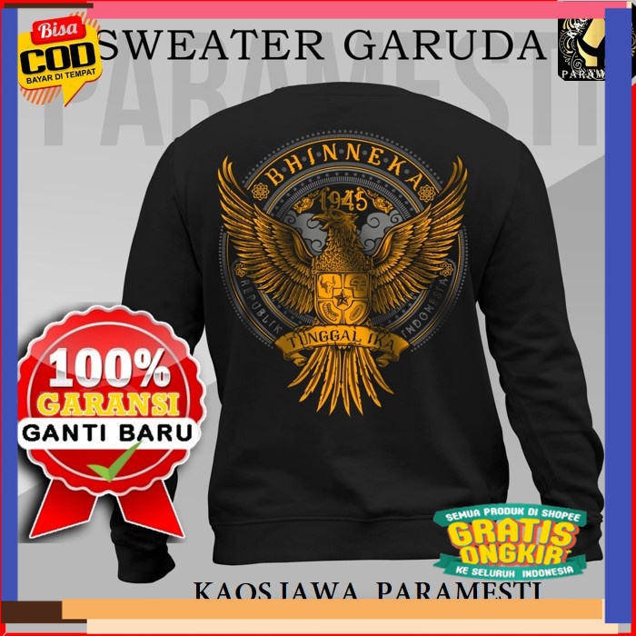 Sweater Crewneck/SUWEATER TEBAL/SUWEATER PRIA DAN WANITA PREMIUM PROSTREET Hoodie Sweater Garuda Jak