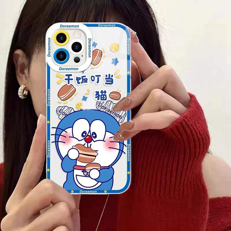 Soft Case TPU Transparan Motif Kucing Untuk Iphone 13 Pro Max / 12 / 11 / XS / XR / X / 8 / 7 / 6 Plus / SE 2020