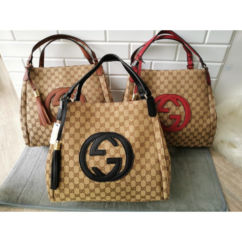 GC SOHO BAG KANVAS TOTE BAG / TOTE BAG IMPORT MURAH / TOTE BAG  GG SOHO