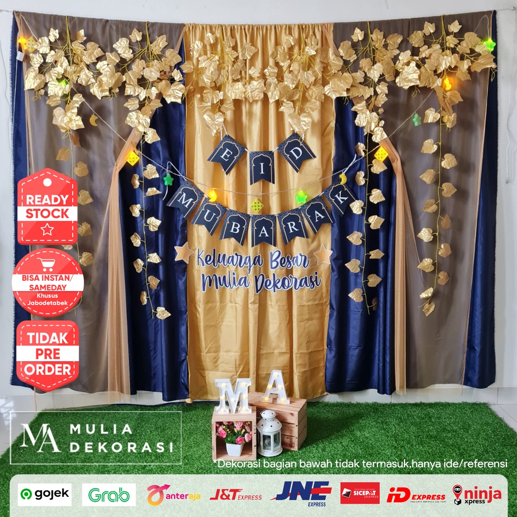 Dekorasi Lebaran Set Lengkap Premium Ramadhan Marhaban EID MUBARAK Hari Raya Idul Fitri