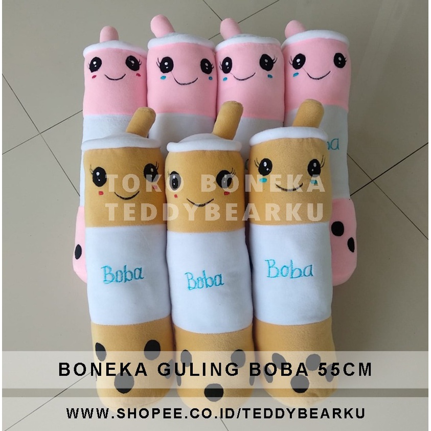 TERMURAH! BONEKA GULING BOBA TERBARU LARGE 55CM VIRAL PRODUSEN LANGSUNG