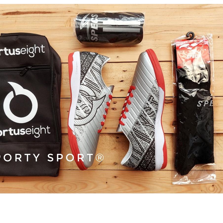 Big Sale -  PAKET KOMPLIT Sepatu Futsal SPECS  SPYDER FULL PINK, Infinity, Satu Accelerator GRADE OR