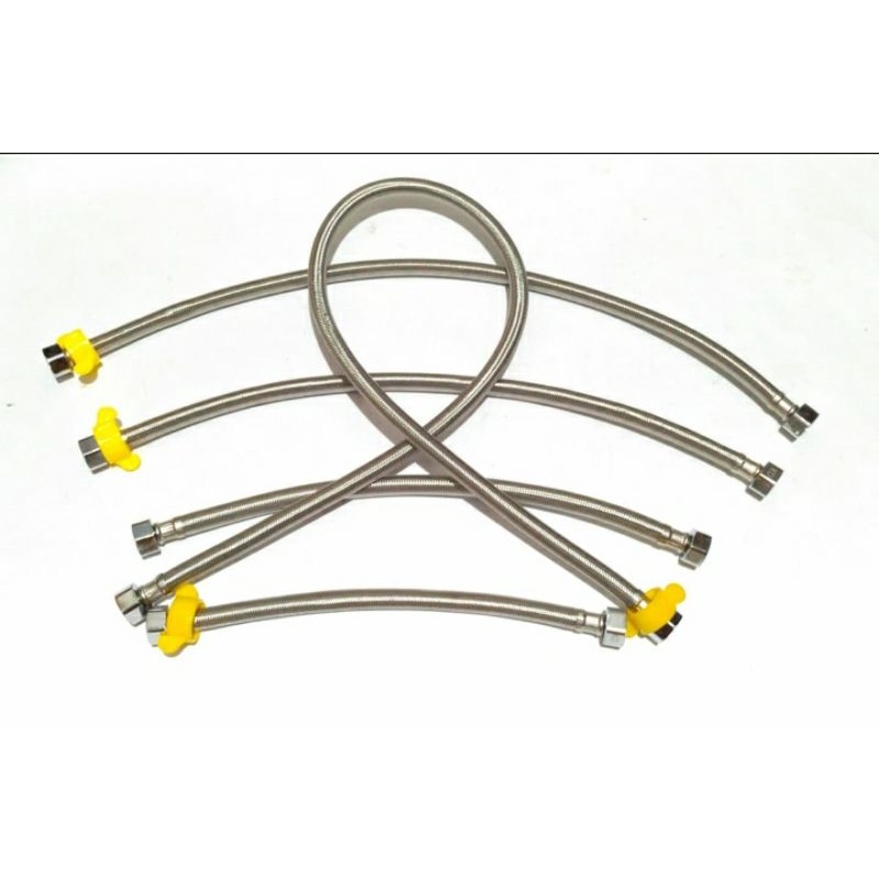 selang anyam flexible hose 1/2 inch 40cm