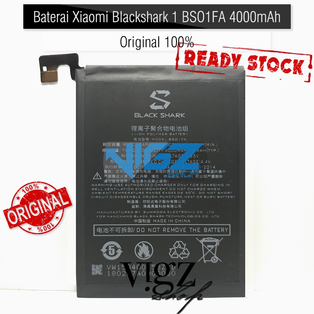 Battery Baterai Batre Blackshark 1 BS01FA Original 100%