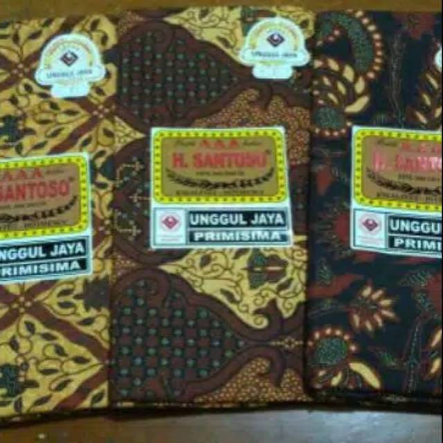 Kain batik santoso grade A model panjang/ kain batik primisima/ kain panjang