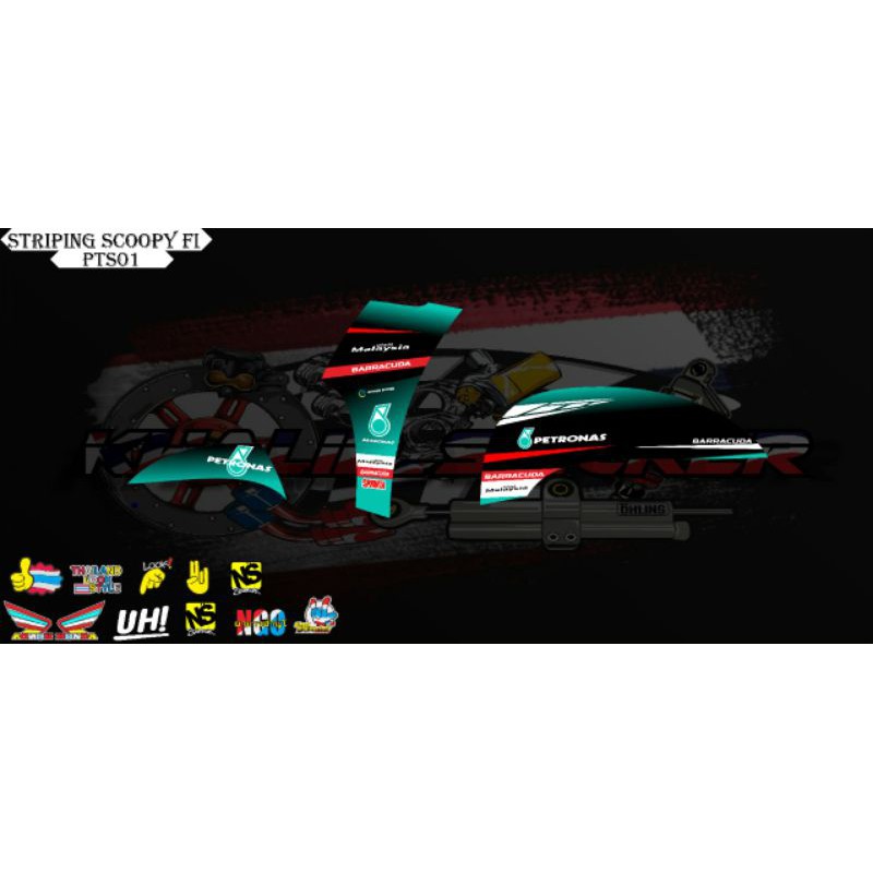 Striping SCOOPY FI 2016/2019 Petronas