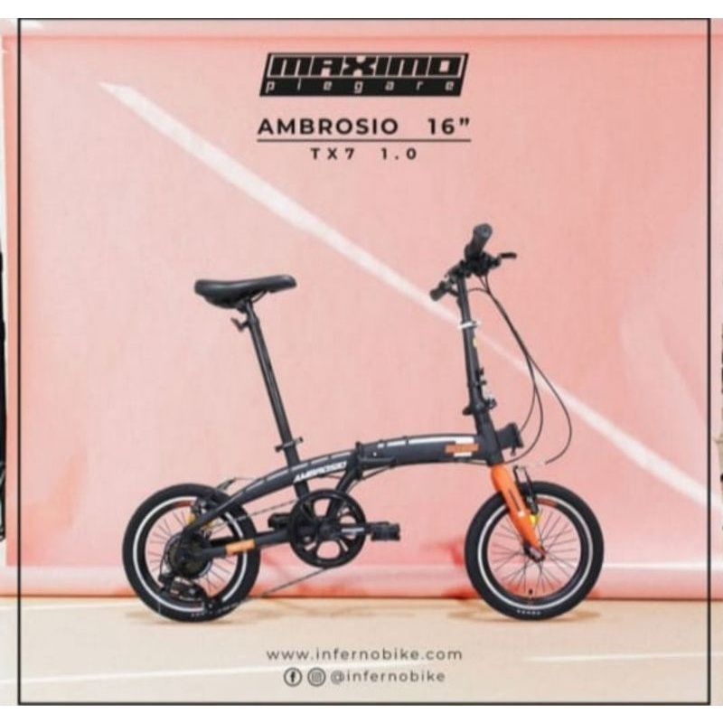 Sepeda Lipat 16 inch Family Maximo Ambrosio 7 speed