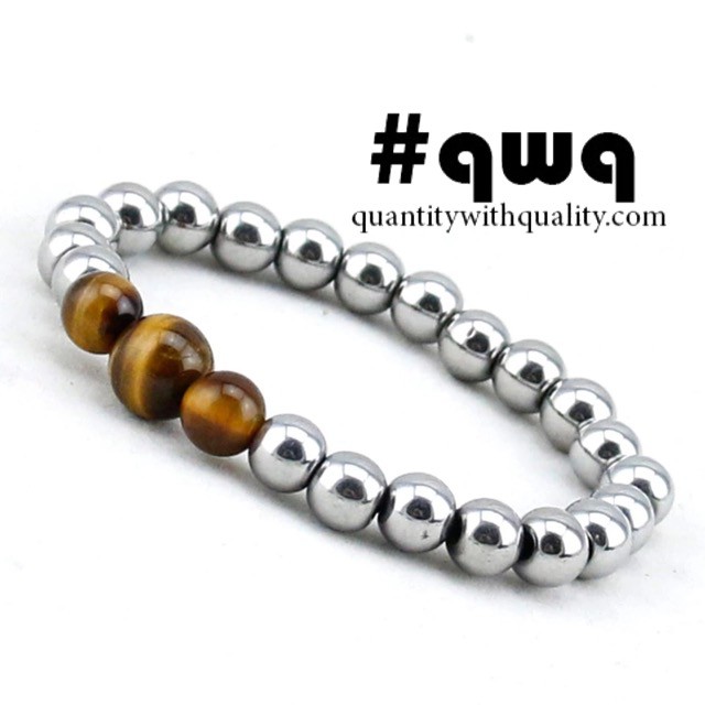 gelang batu blustin tiger eye batu badar besi hematite natural 8mm