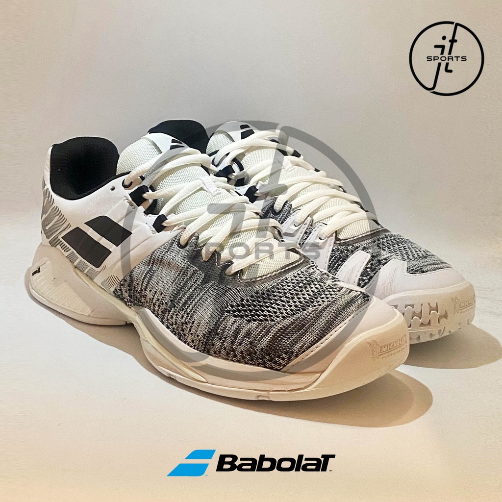Sepatu Tenis Babolat Propulse Blast White Black Tennis Shoes Original