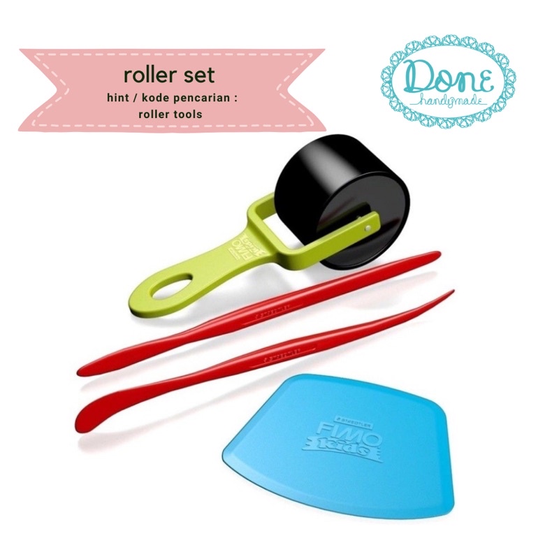 Roller tools teksture clay tools polymer clay tools alat clay anak set