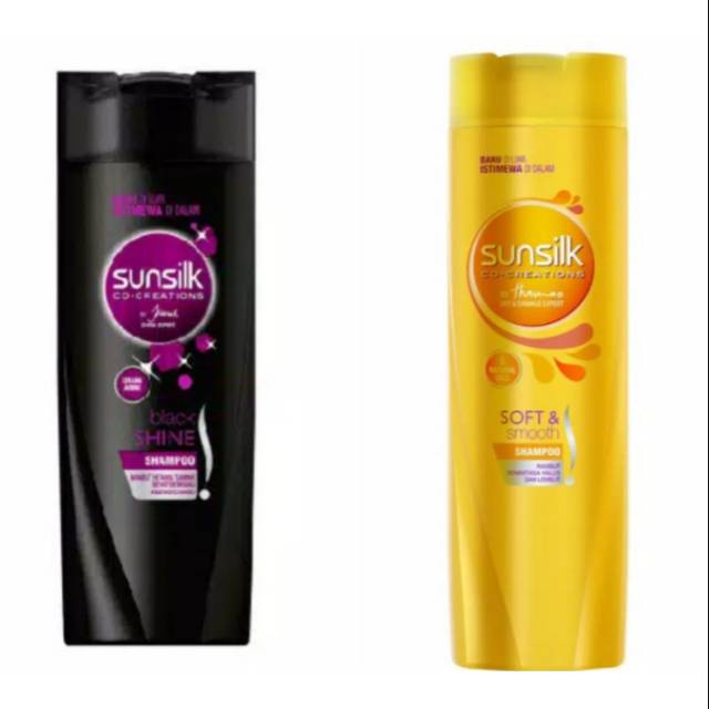 (PROMO) SUNSILK Shampo 340ml Black Shine / Sunsilk Soft & Smooth