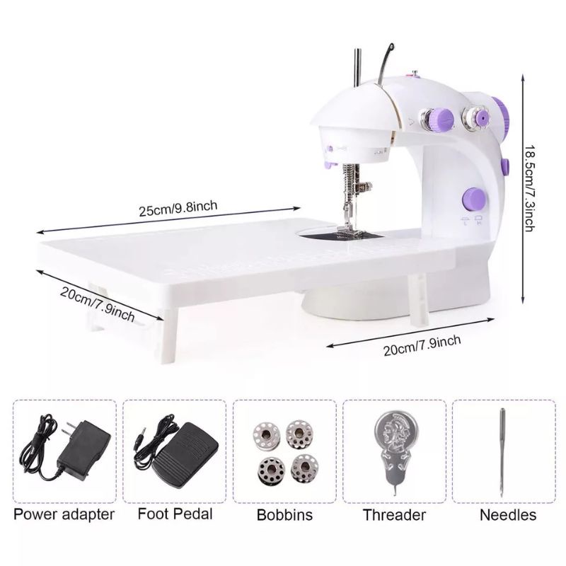 Alat Mesin Jait Jahit Mini Portable- Peralatan Jahit – Mesin Penjahit Mini 202 MINI SEWING MACHINE