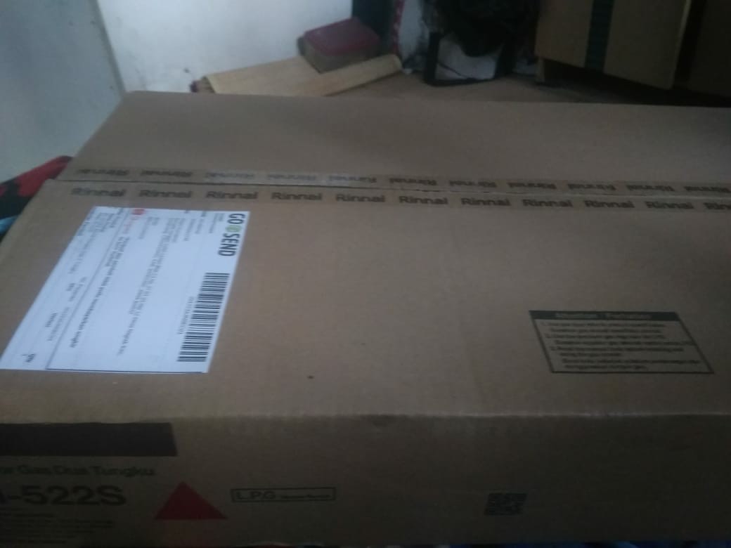 By Gojek Rinnai Kompor Gas 2 Tungku Hitam Ri 522s