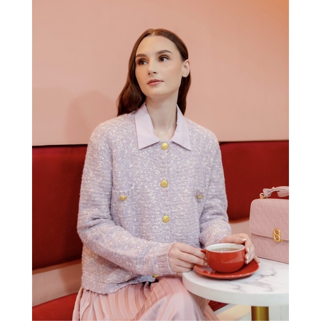 Benang Jarum Lydia Tweed Cardigan