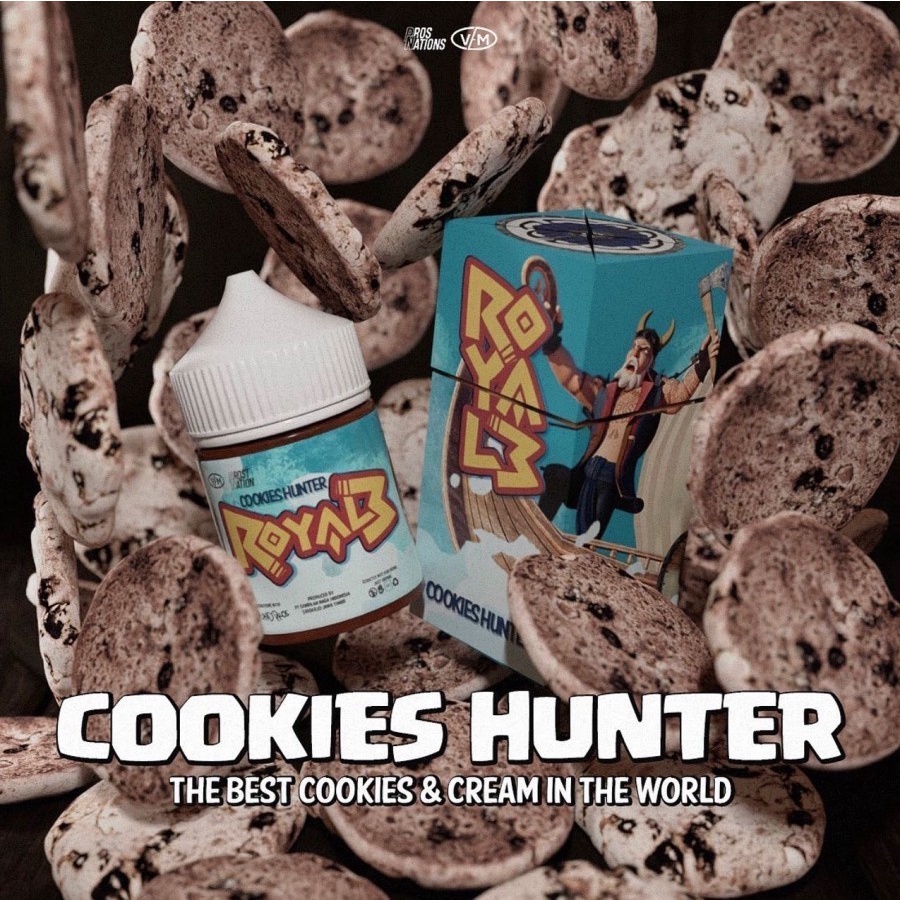 E-LIQUID ROYALE COOKIES HUNTER NEW 60ML 100% AUTHENTIC E-LIQUID