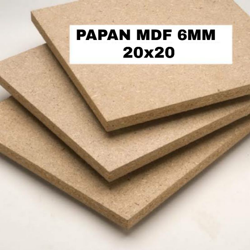 [bisa Cod] Papan Mdf Ukuran 20x20