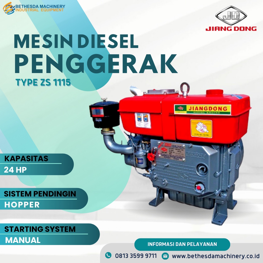 Jual Mesin Penggerak Diesel 24 HP - JIANG DONG ZS 1115 24hp Hopper 24 ...