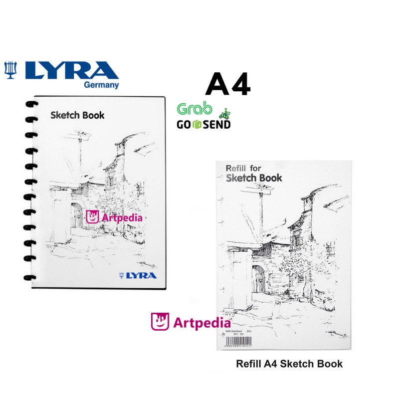 

Lyra Sketch Book A4 (isi 30) Refill Sketch Book - Sketchbook Lyra A4 / Lyra Sketchbook isi 30 Lembar