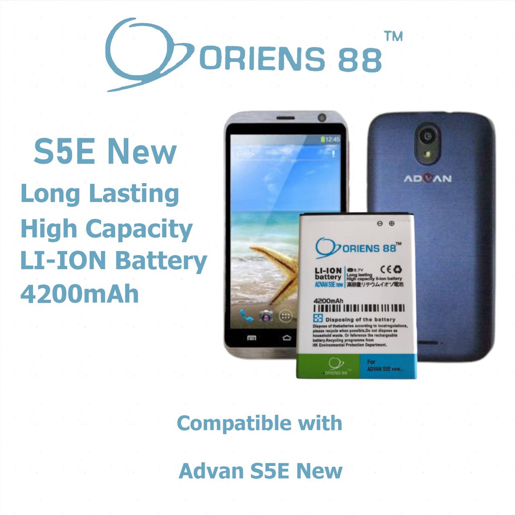 (P) Baterai batre battery Advan S5E new double power/IC ORIENS88