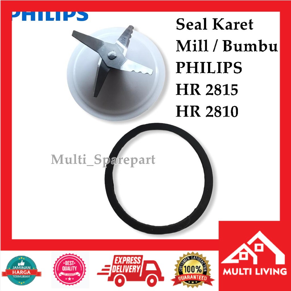 Karet Blender BUMBU Philips HR 2815 - HR 2810 - Seal mill pisau bumbu