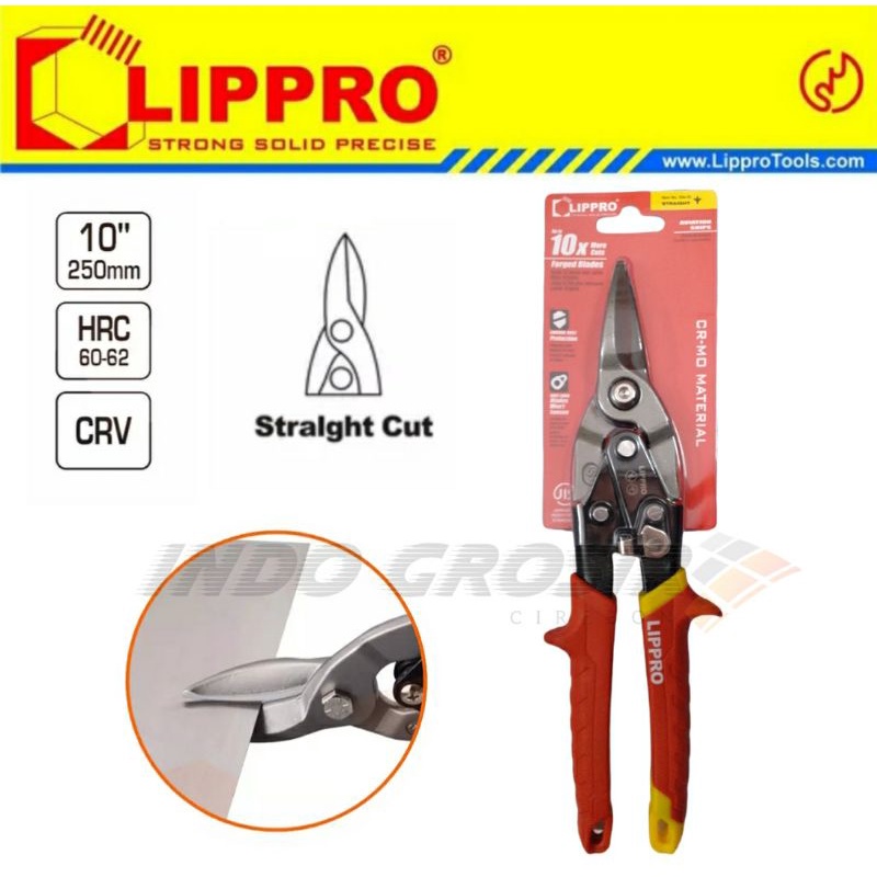 LIPPRO Gunting Baja Ringan Serbaguna Gunting Seng  Aviation Snips Lippro 10 Inch