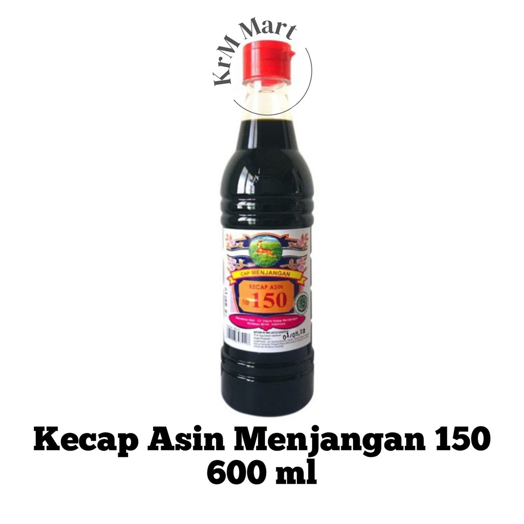 

Kecap Asin 150 Menjangan 600 ml halal cap no nomer 600ml