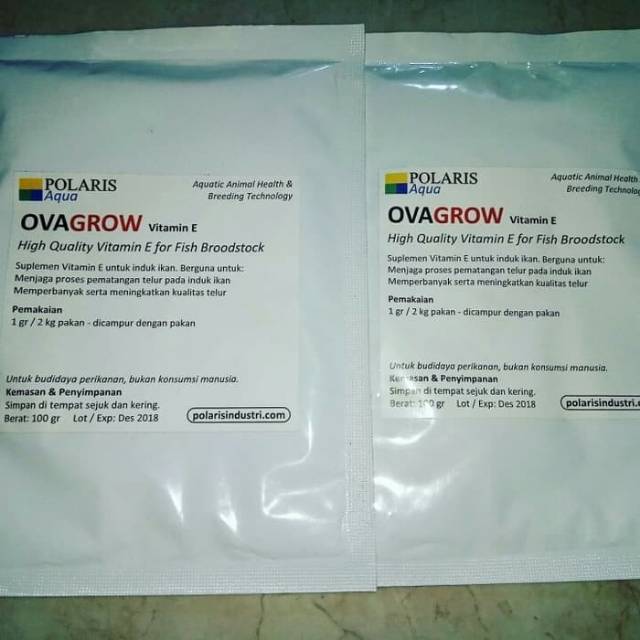 Ovagrow vitamin telur induk ikan