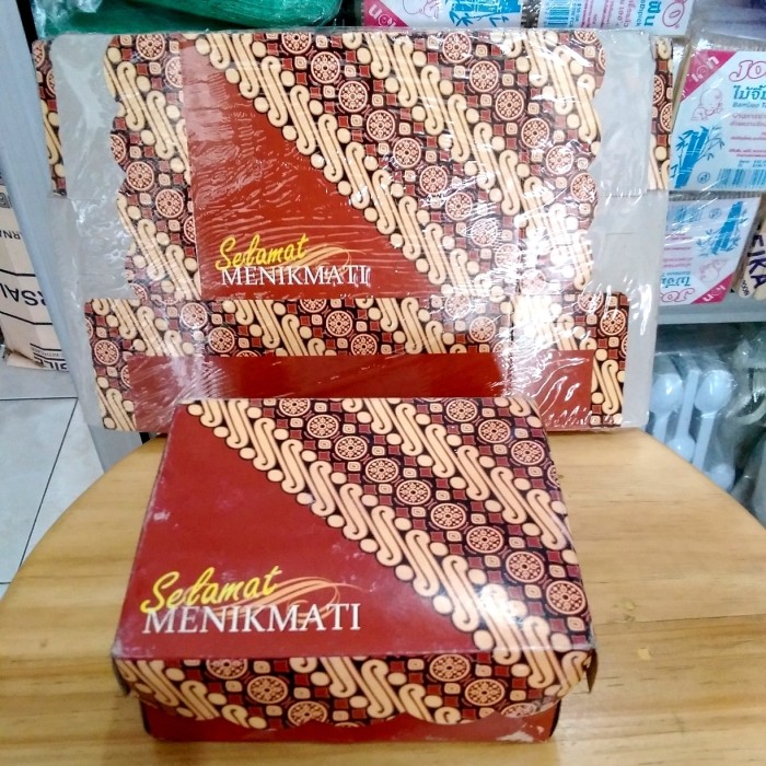 

Dus snack (snack box) uk 13x10 batik coklat