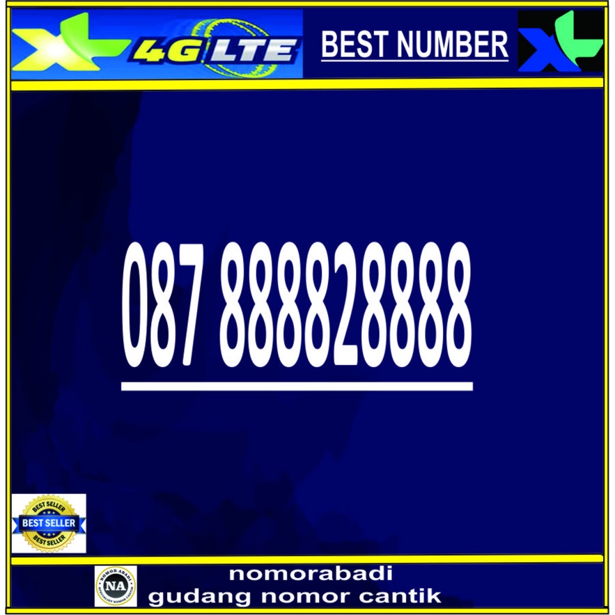 NOMOR CANTIK XL 4G 8888 H20000