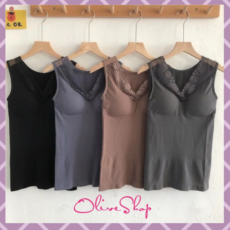 OliveShop ❤ Kamisol Camisole BH Sport Bra Dalaman Korea Wanita Cewek Big Size 8842