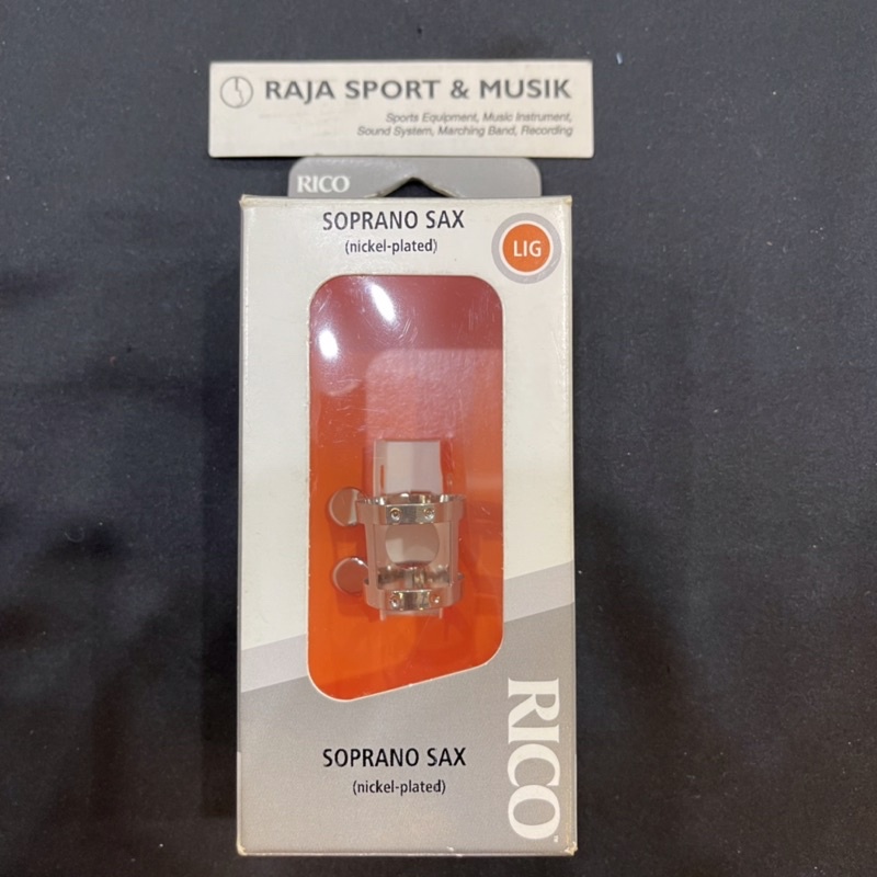 LIGATURE RICO SOPRANO SAXOPHONE NICKEL PLATED