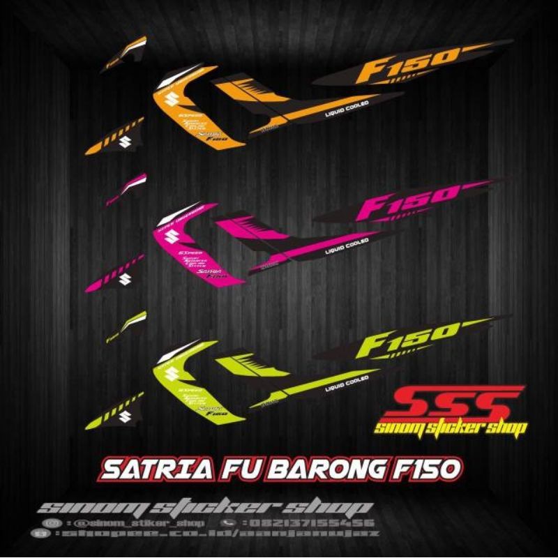 STRIPING VARIASI SATRIA FU BARONG TAHUN 2006-2012 MOTIF F150