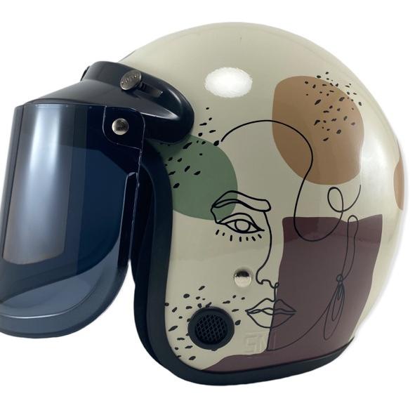 Hadir Spesial Helm Bogo Retro Motif Coffee Aesthetic Kopi Dewasa SNI